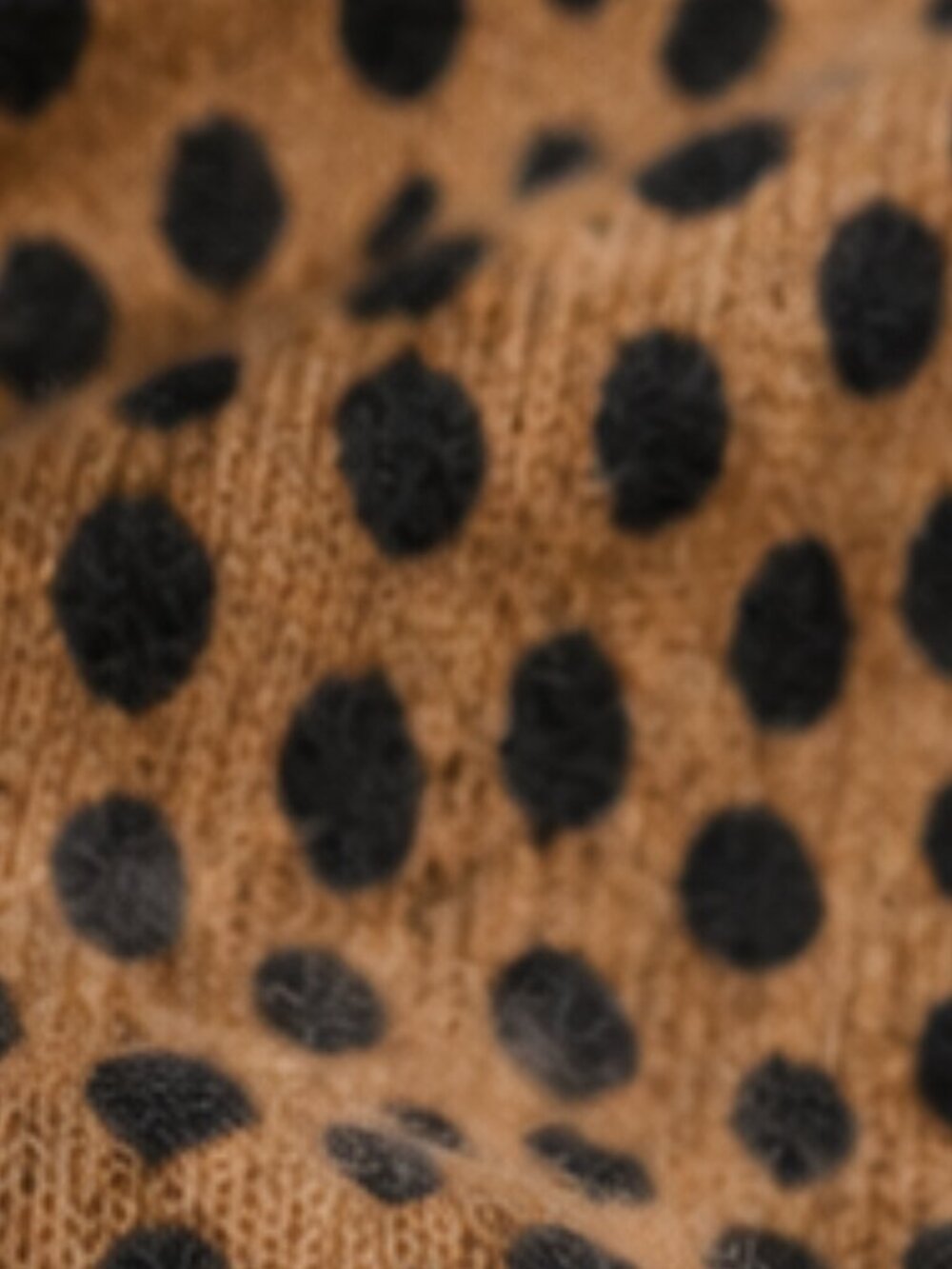 J.Crew 100% Cashmere Leopard Print Sweater XS Camel Black Lightweight Luxury - Picture 5 of 9